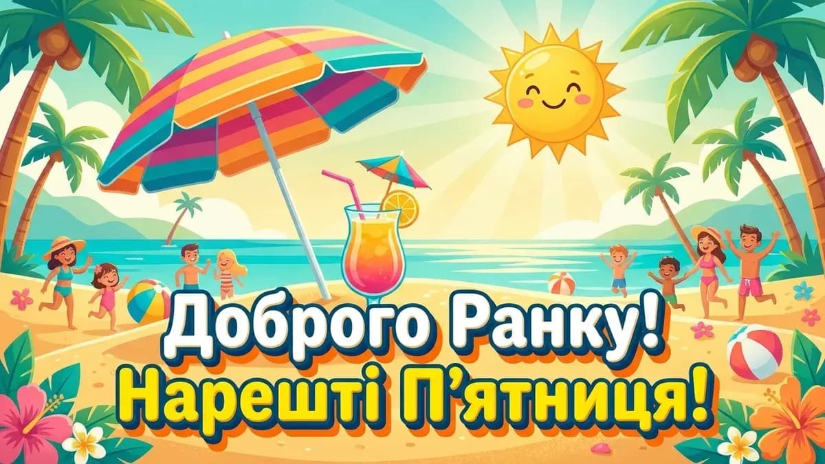 Доброго ранку п'ятниця — весела картинка про вихідні
