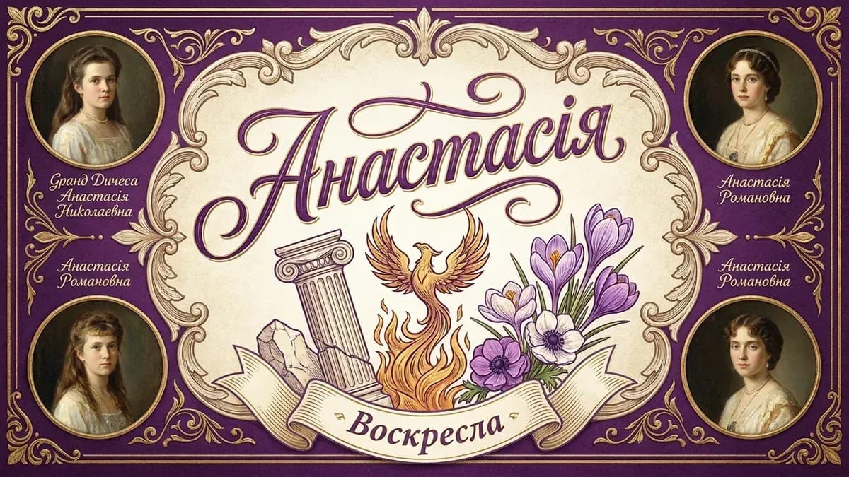Значення імені Анастасія — ілюстрація з символами