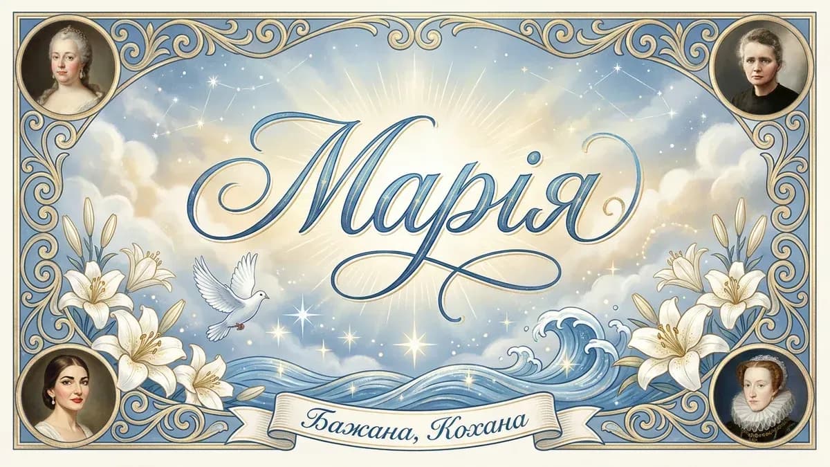 Значення імені Марія — ілюстрація зі значенням